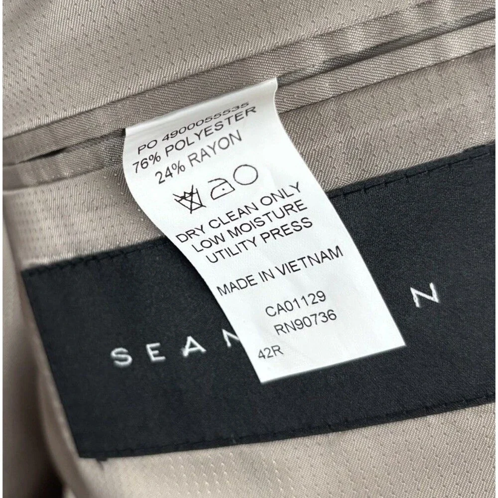 NEW Sean John Tan Sport Coat Blazer Jacket 42R NWT Polyester Macys